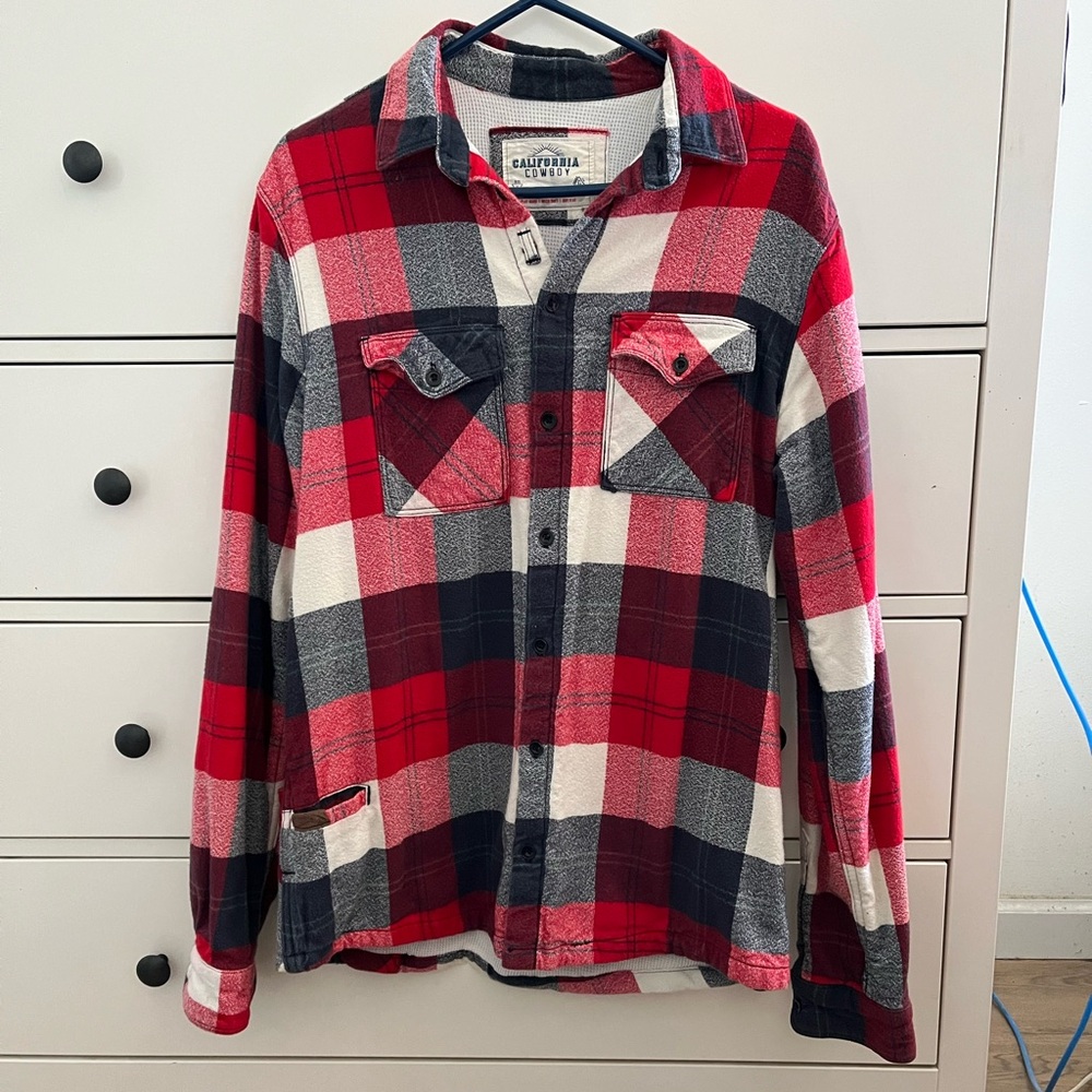 CALIFORNIA COWBOY high sierra plaid shirt size M - Picture 2 of 8